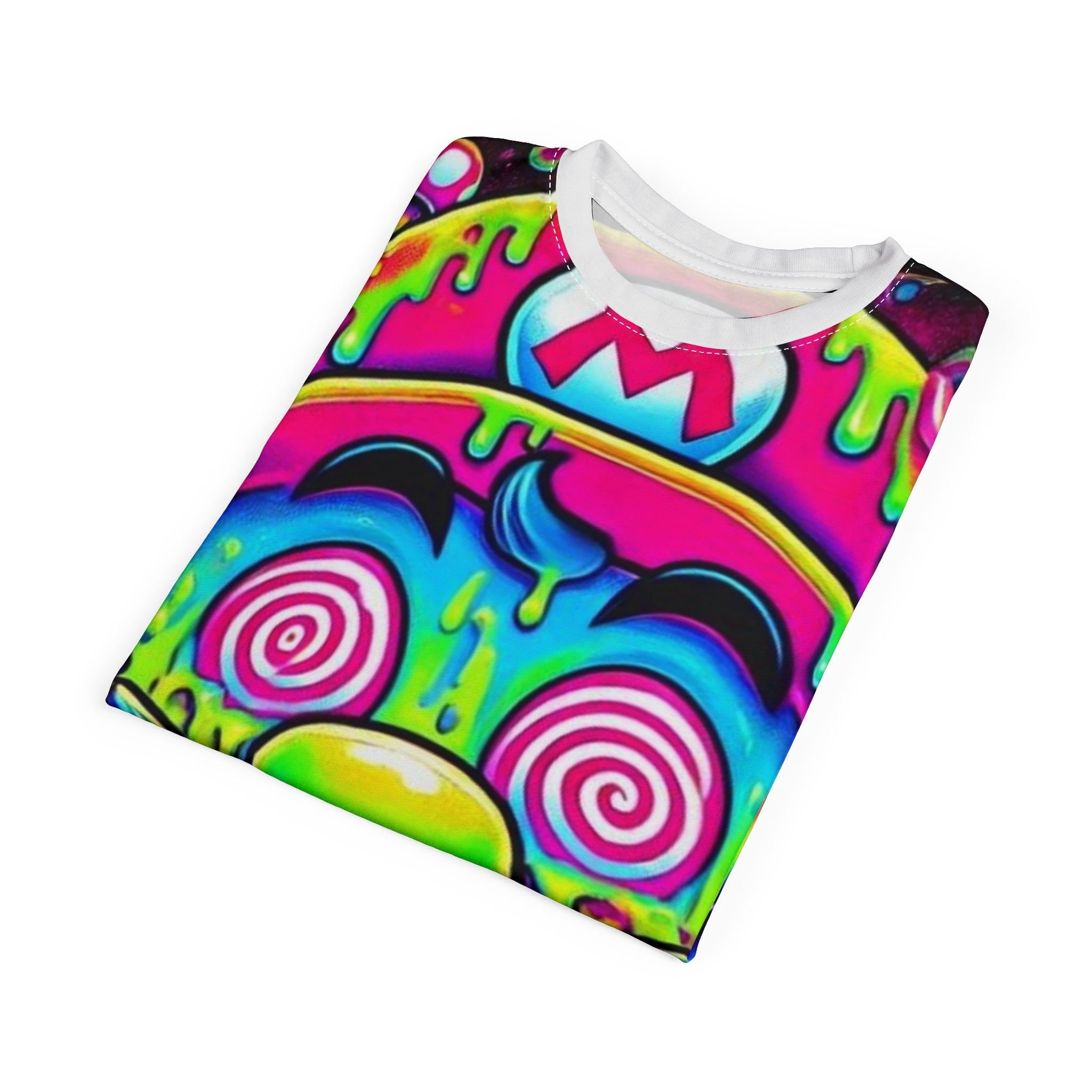 Psychedelic Drip Mario All-Over Print Tee