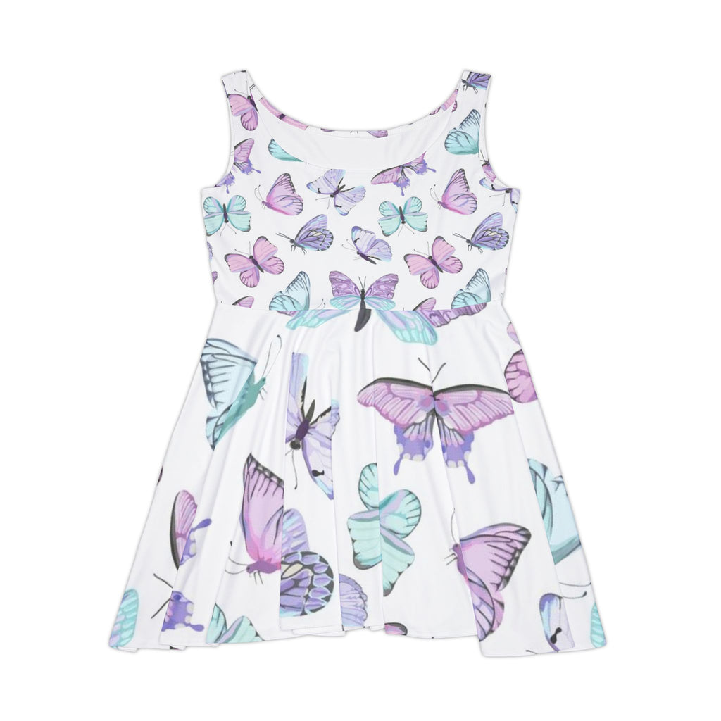 Butterfly Print Women's Skater Dress - Perfect for Spring & Summer Occasions