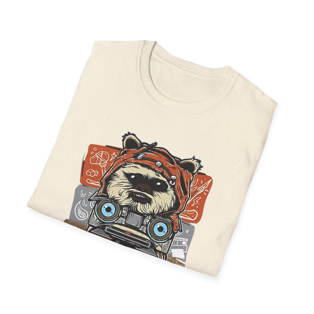 Retro Animal Stack T-Shirt — Vintage Owl, Fox & Raccoon Graphic Tee