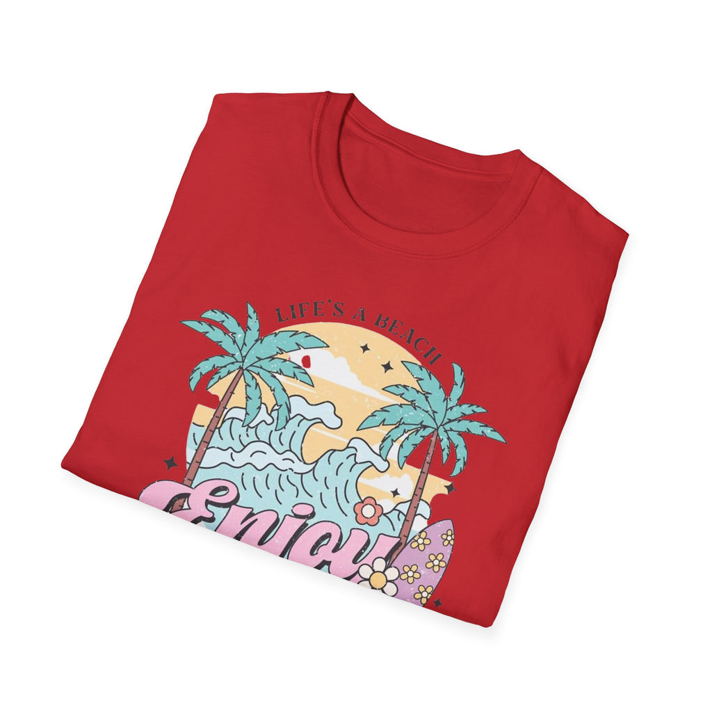 Enjoy the Waves T-Shirt — Summer Vibes Beach Graphic Tee
