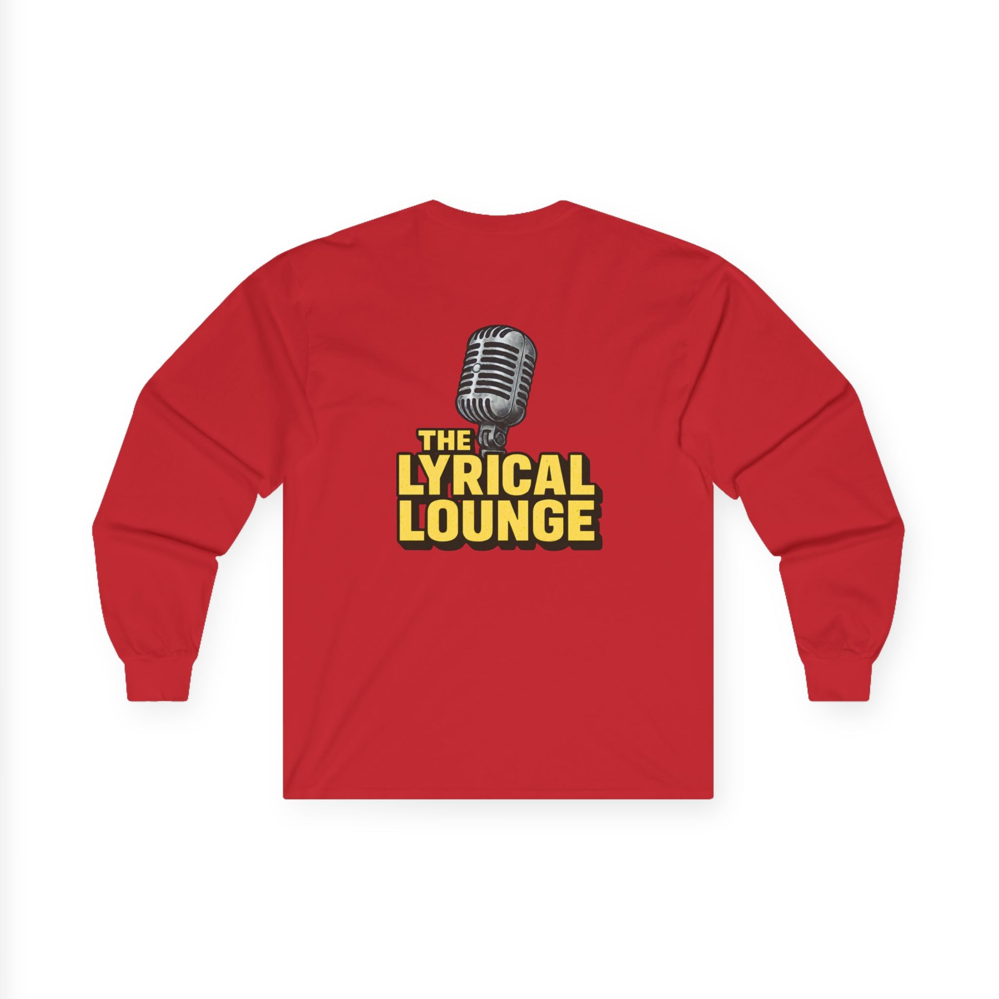 Long Sleeve Tee — 'The Lyrical Lounge' Microphone Logo