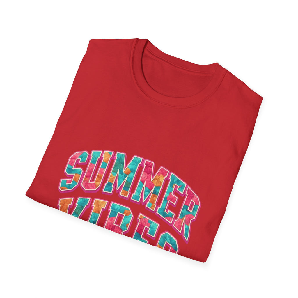 Summer Vibes T-Shirt — Colorful Tropical Beach Graphic Tee