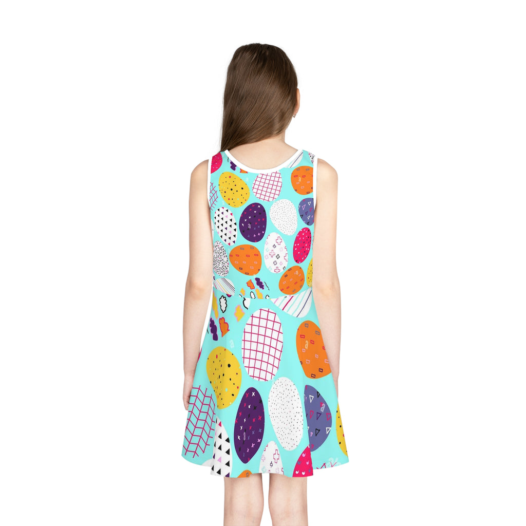 Girls' Sleeveless Sundress (AOP)