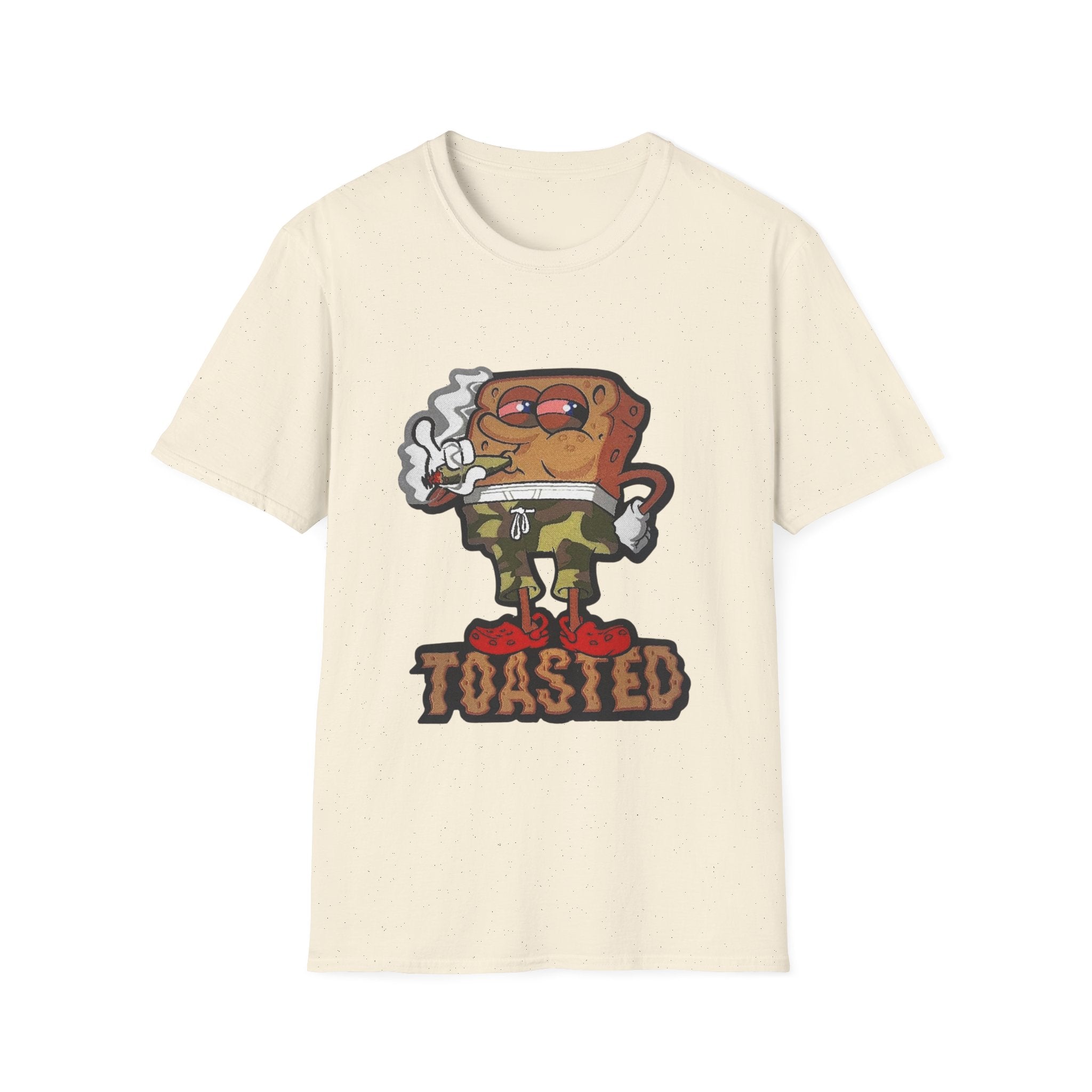 Toasted Cartoon Toast T-Shirt — Funny Retro Breakfast Graphic Tee