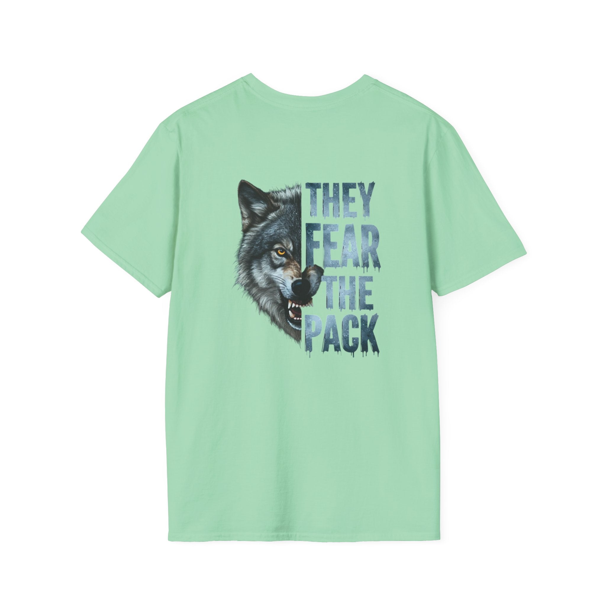 They Fear The Pack Wolf T-Shirt — Graphic Tribal Wolf Tee