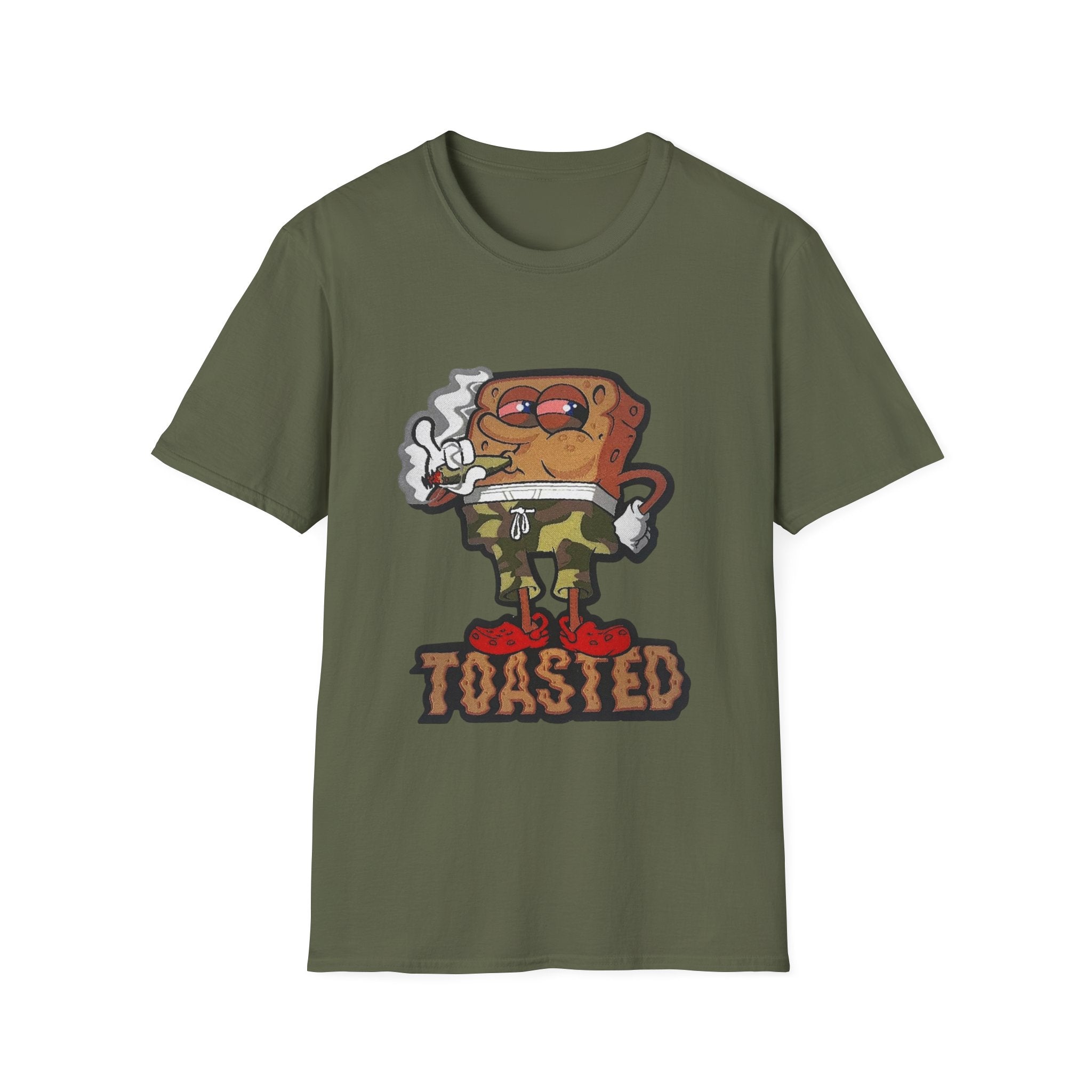 Toasted Cartoon Toast T-Shirt — Funny Retro Breakfast Graphic Tee