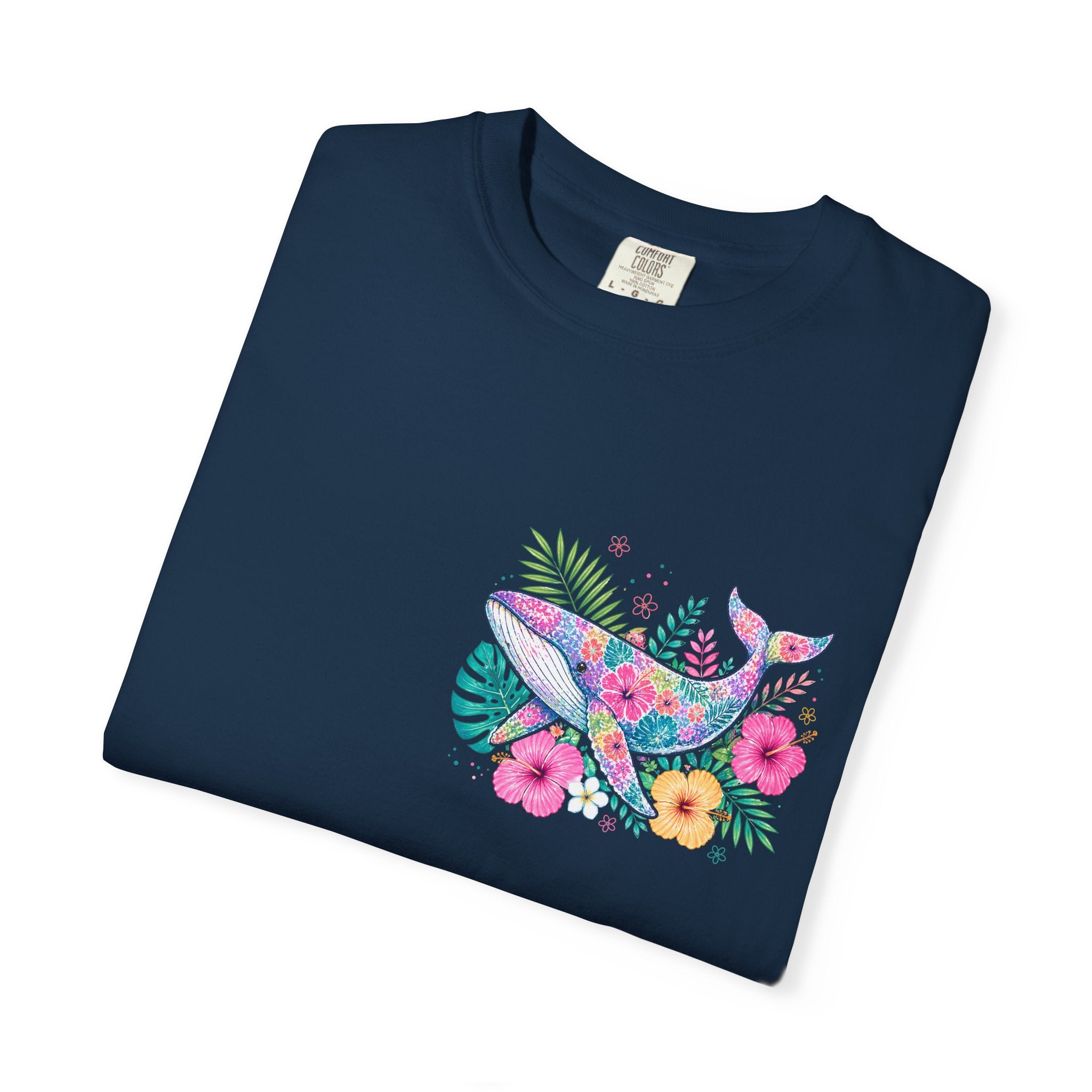 Miami Beach Club T‑Shirt — Retro Flamingo Tropical Floral Graphic Tee