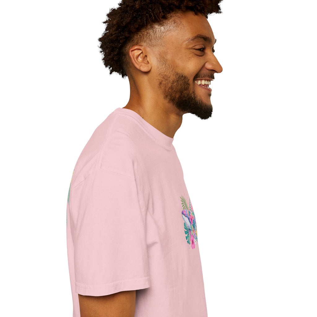 Miami Beach Club T‑Shirt — Retro Flamingo Tropical Floral Graphic Tee
