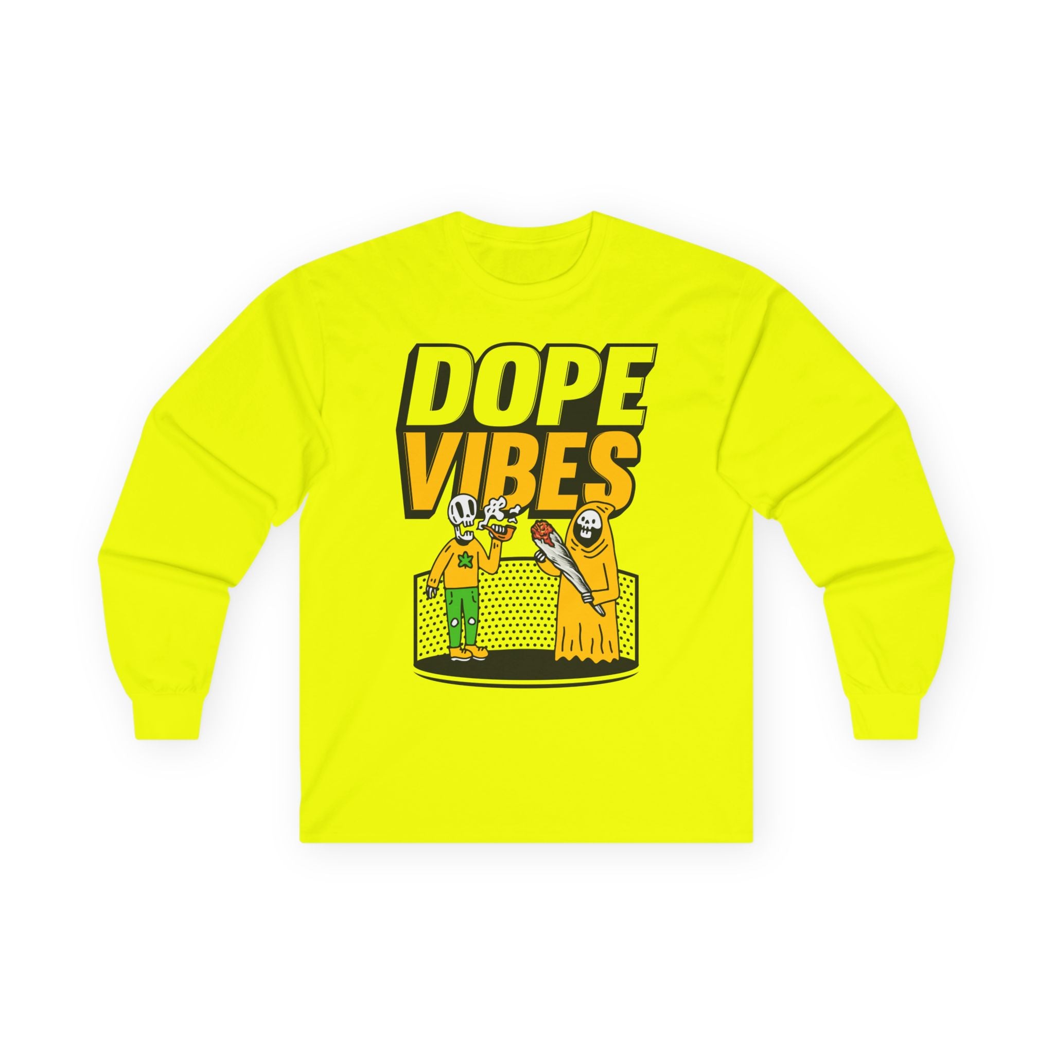 Dope Vibes Long Sleeve Tee — Retro Graphic ‘dope vibes’