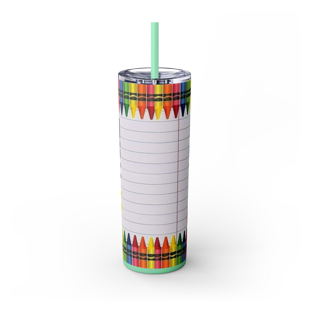 Broken Crayons Still Color 20oz Skinny Tumbler with Straw