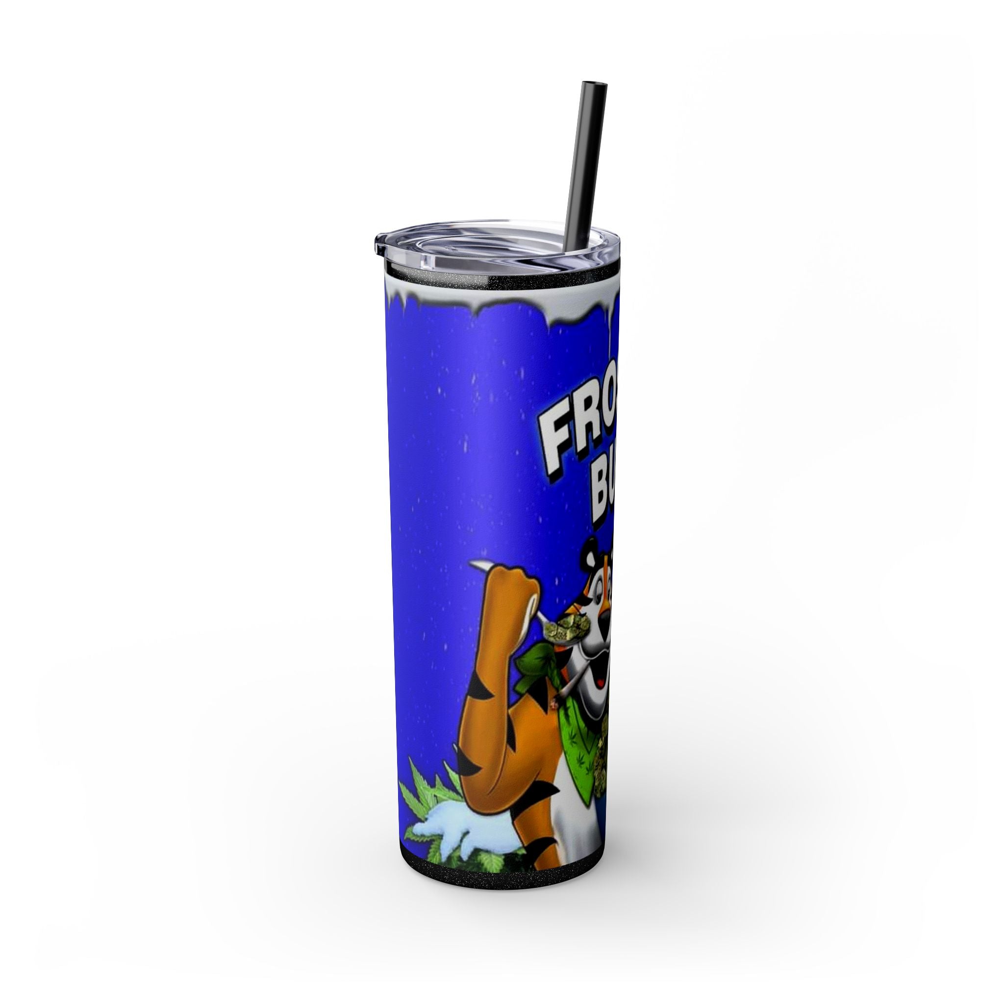 Frosted Buds 20oz Skinny Tumbler with Straw