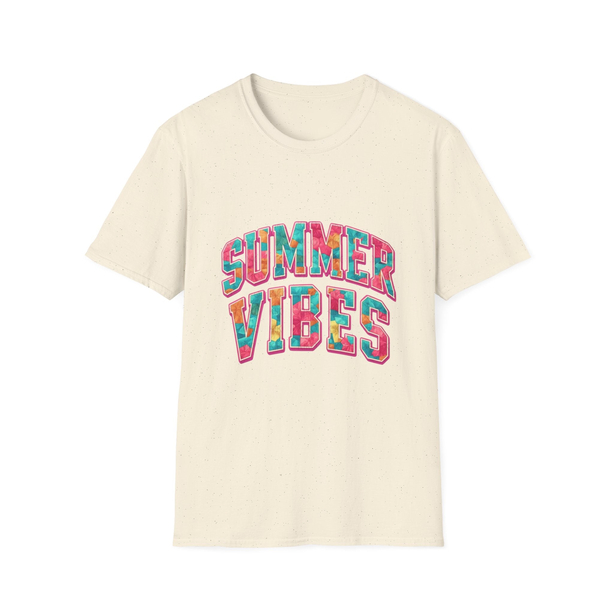 Summer Vibes T-Shirt — Colorful Tropical Beach Graphic Tee