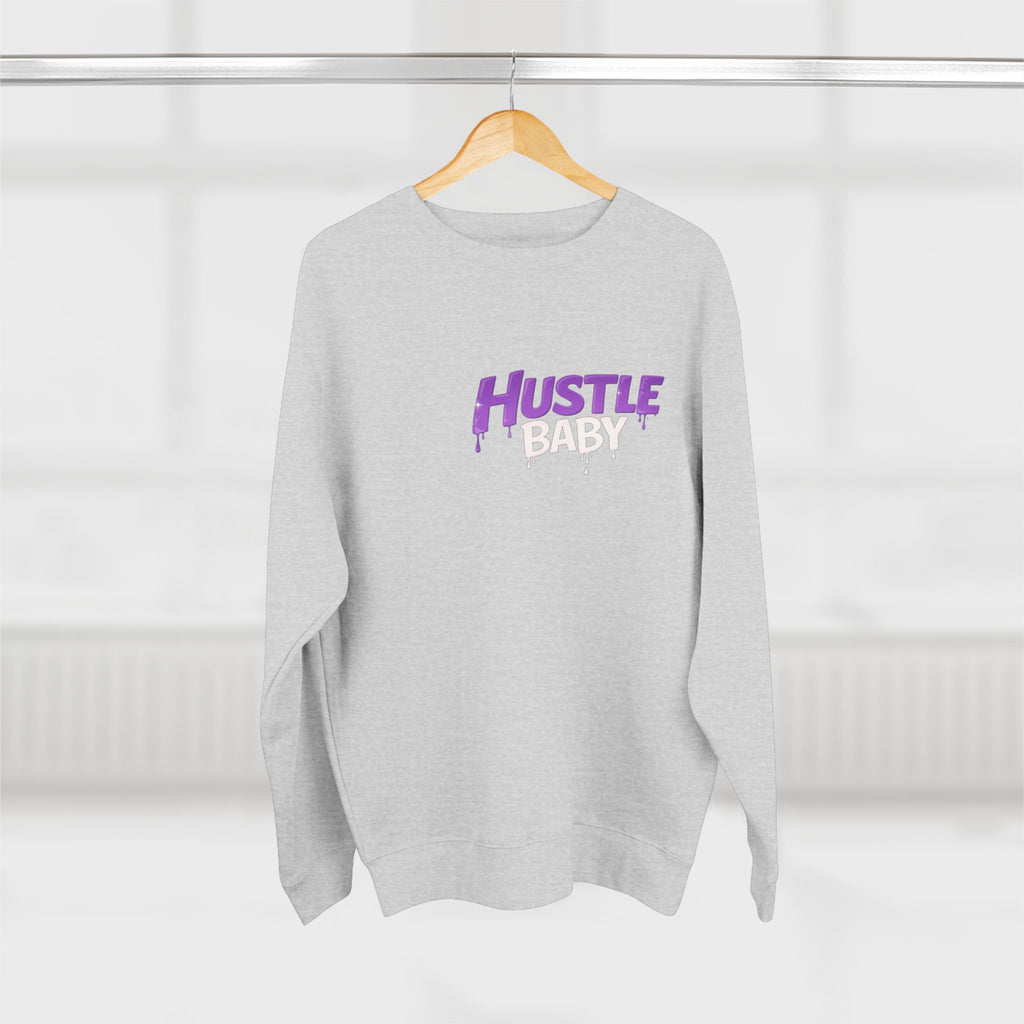 Hustle Baby Crewneck Sweatshirt – SWO Hustle Baby Front Logo & Back Graphic