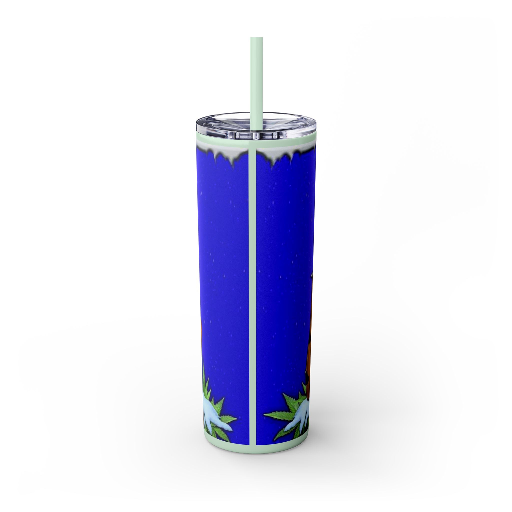 Frosted Buds 20oz Skinny Tumbler with Straw
