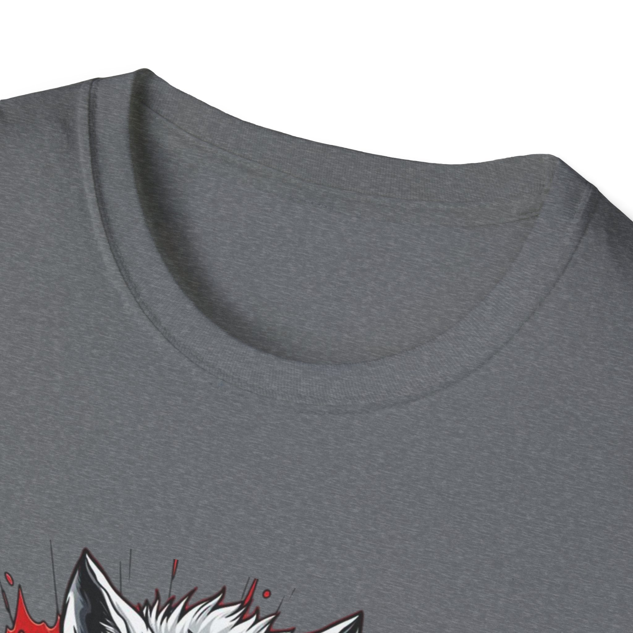 Wolf Suit T-Shirt — Wolf in Suit Graphic Tee (Bold Red Splash)