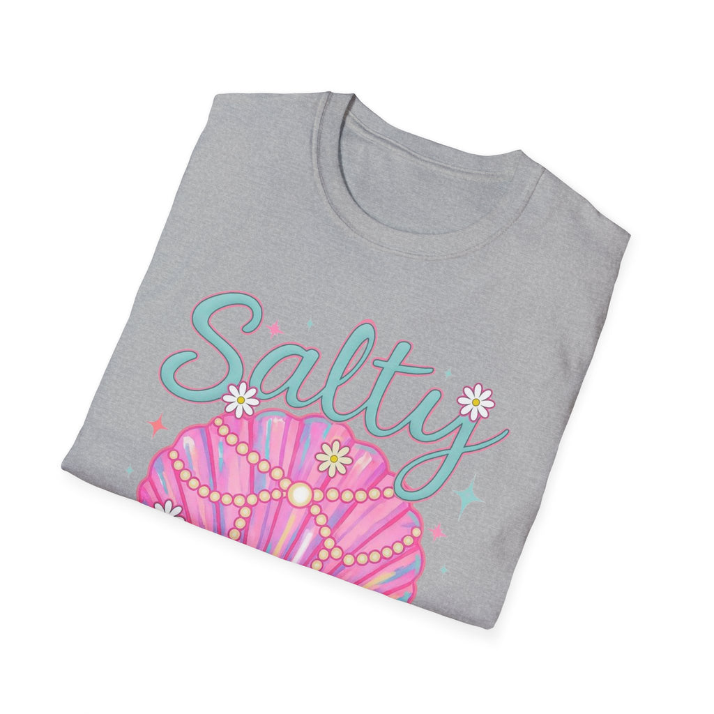 Salty Soul T-Shirt — Pink Seashell Beach Tee