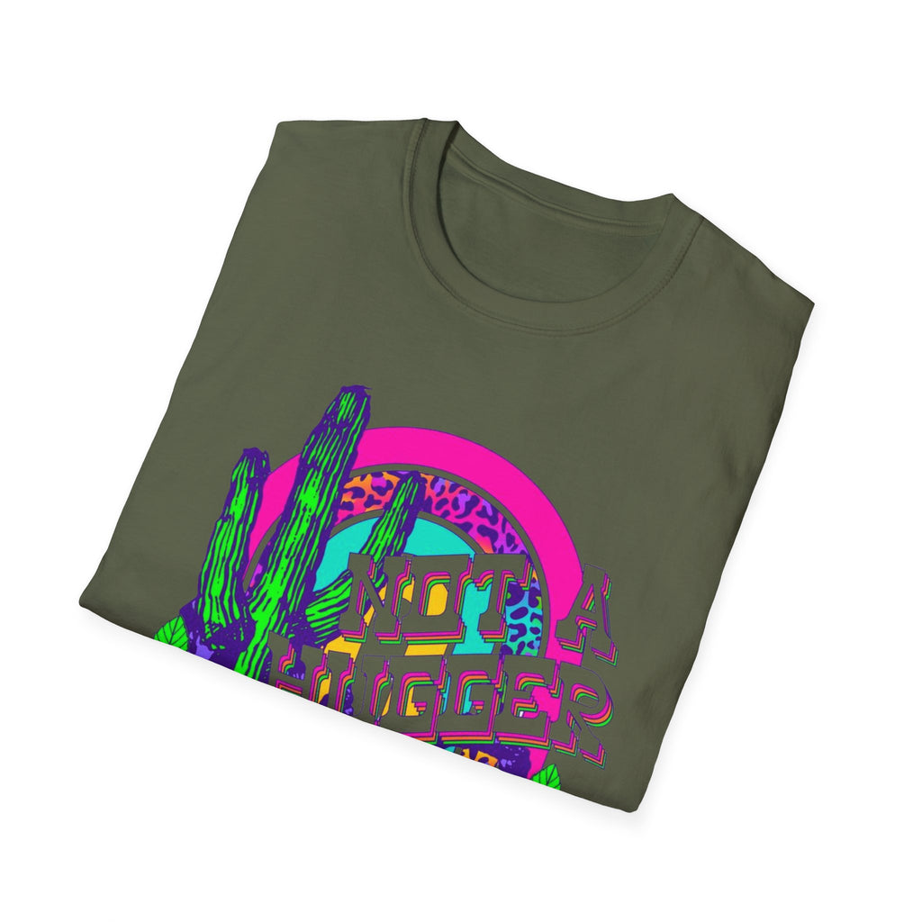 Not A Hugger Cactus T-Shirt — Retro Floral Desert Graphic Tee