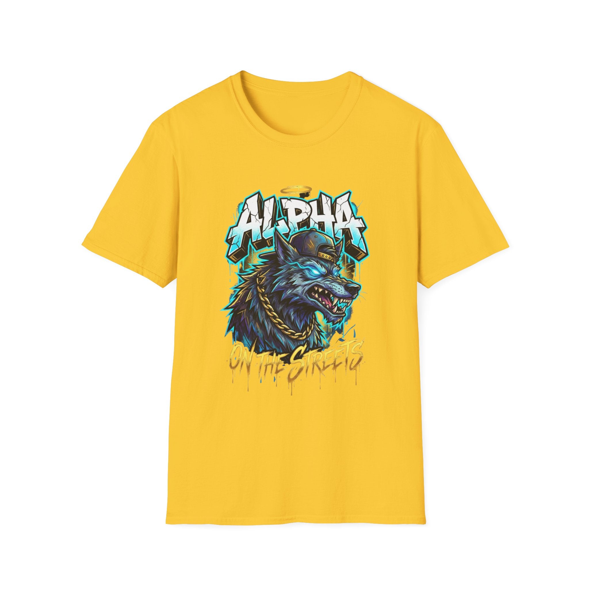 Alpha On The Streets Wolf Graphic T-Shirt — Urban Streetwear Tee