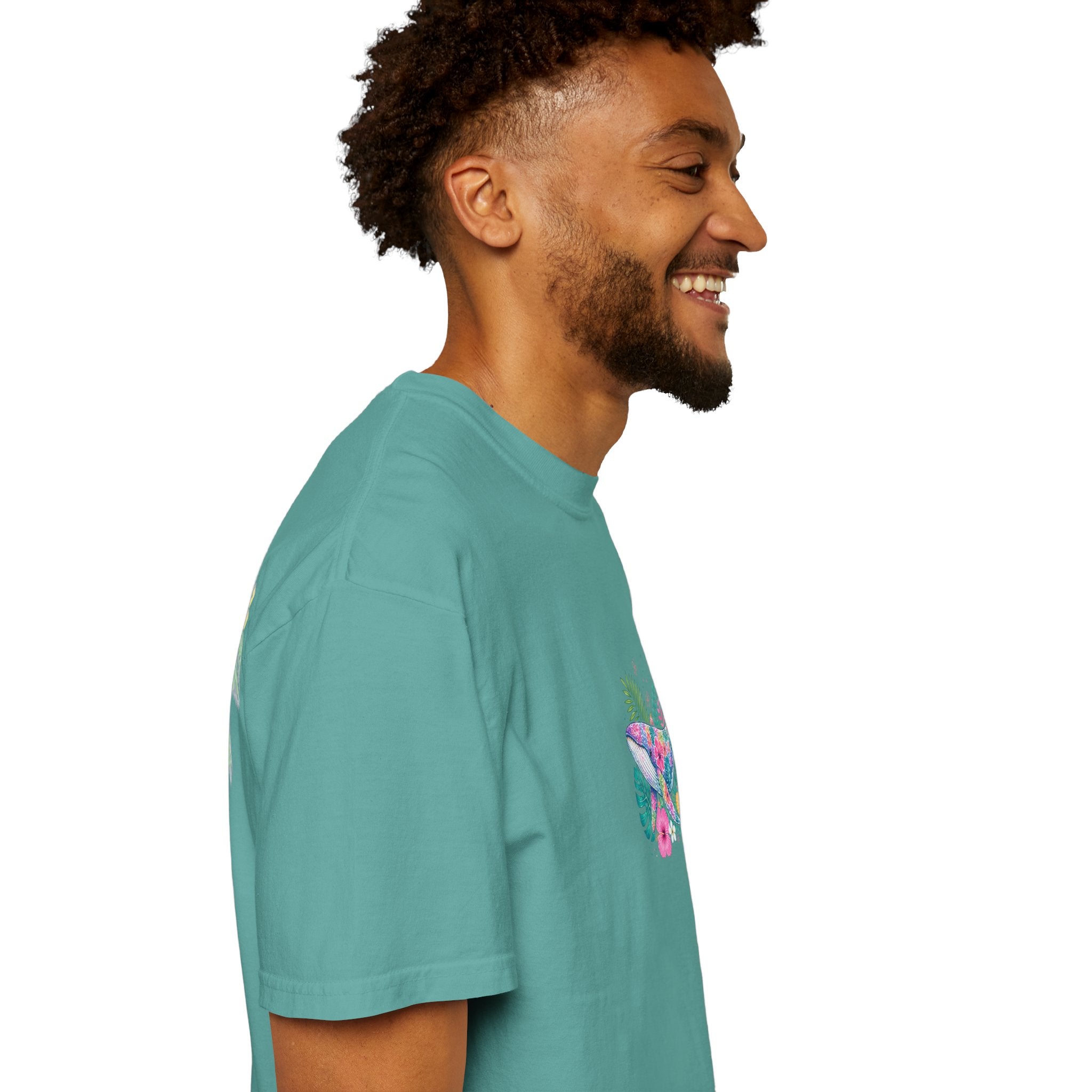 Miami Beach Club T‑Shirt — Retro Flamingo Tropical Floral Graphic Tee