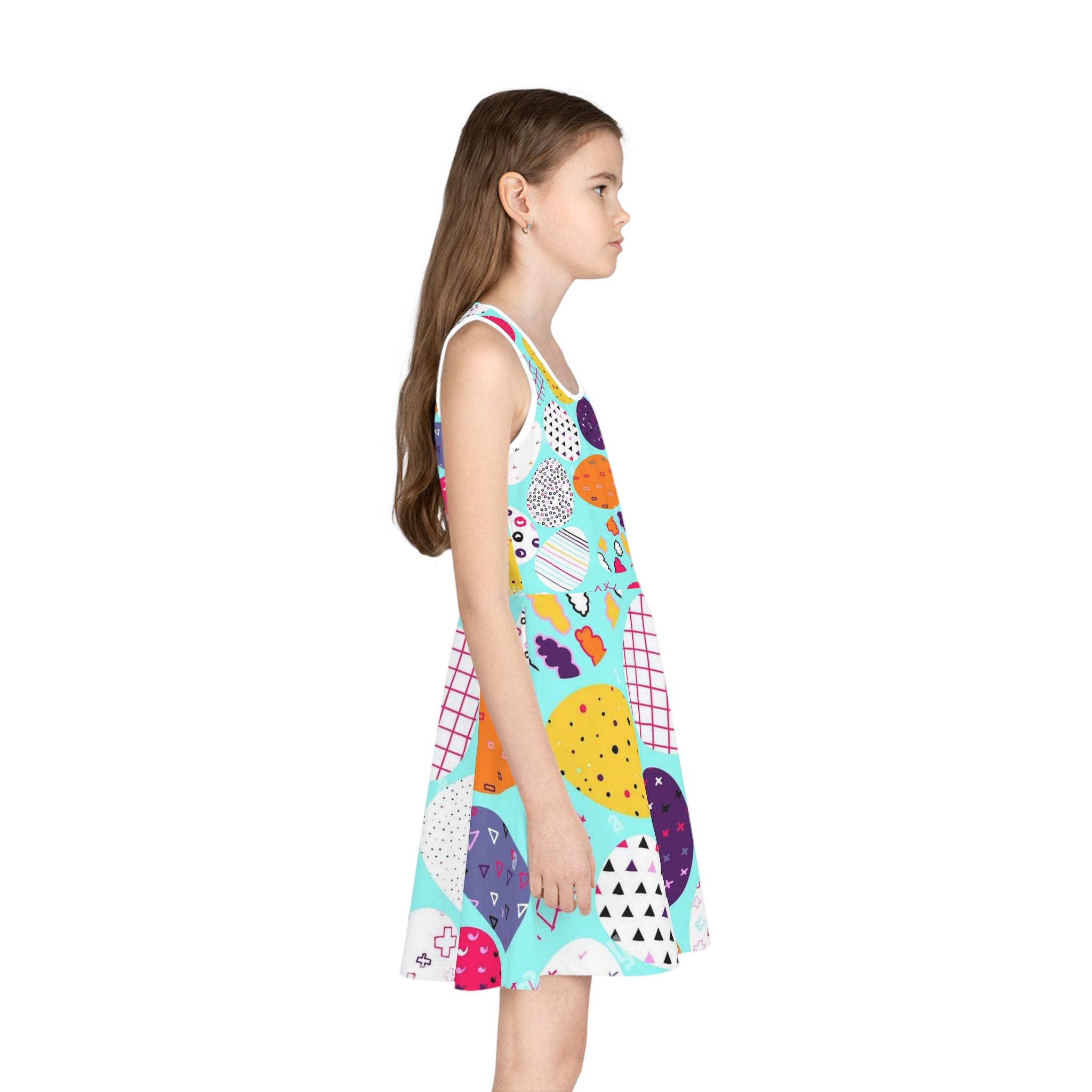 Girls' Sleeveless Sundress (AOP)