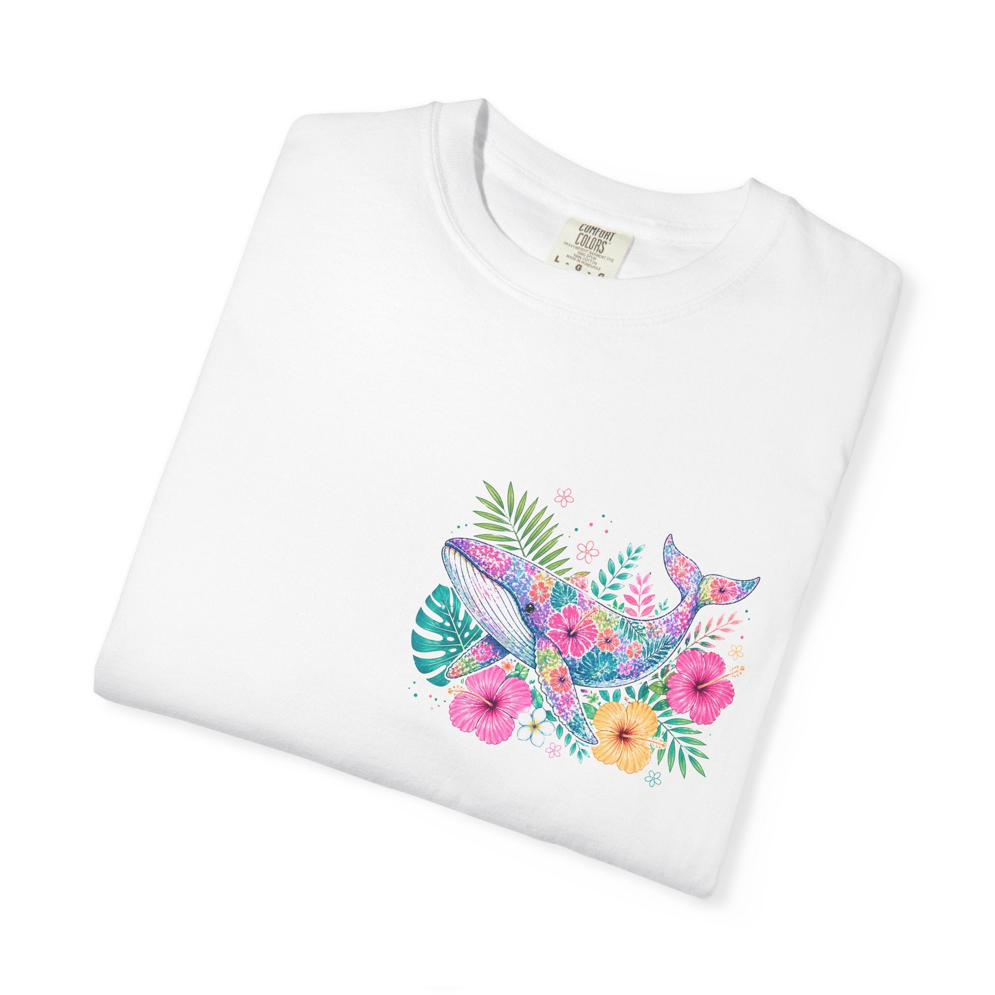 Miami Beach Club T‑Shirt — Retro Flamingo Tropical Floral Graphic Tee