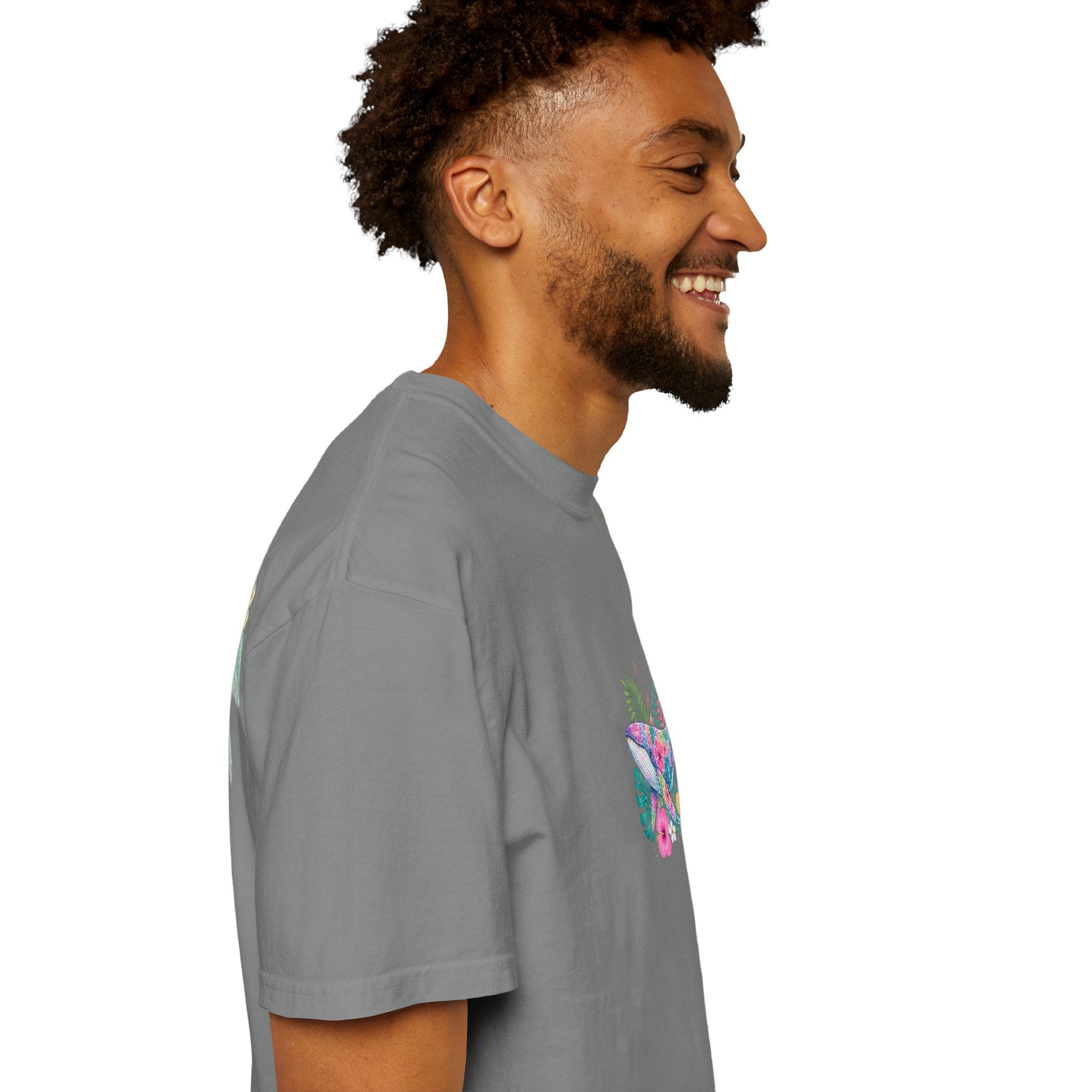 Miami Beach Club T‑Shirt — Retro Flamingo Tropical Floral Graphic Tee