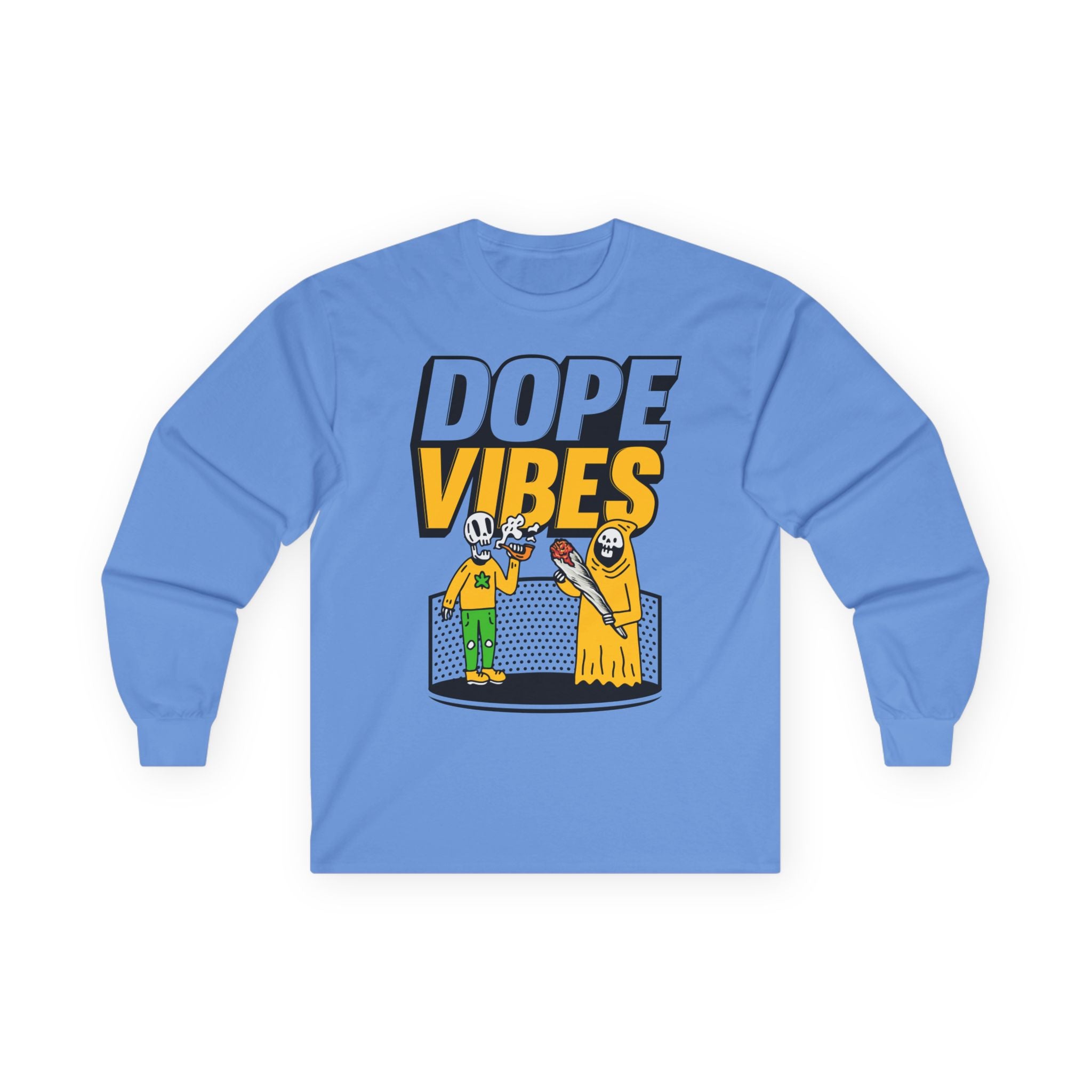 Dope Vibes Long Sleeve Tee — Retro Graphic ‘dope vibes’