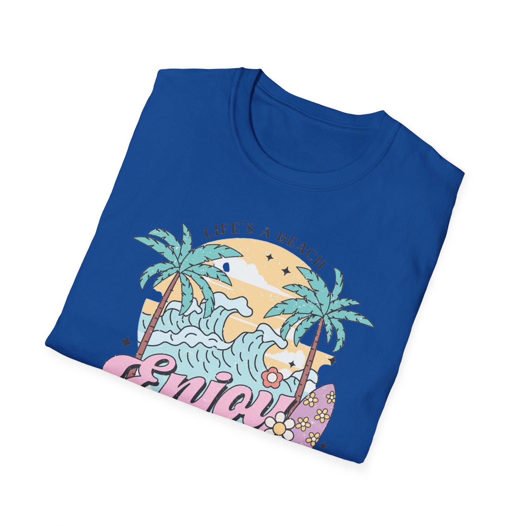 Enjoy the Waves T-Shirt — Summer Vibes Beach Graphic Tee