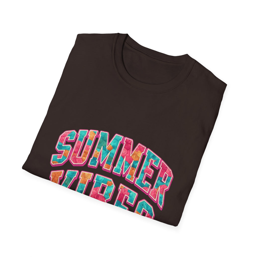 Summer Vibes T-Shirt — Colorful Tropical Beach Graphic Tee