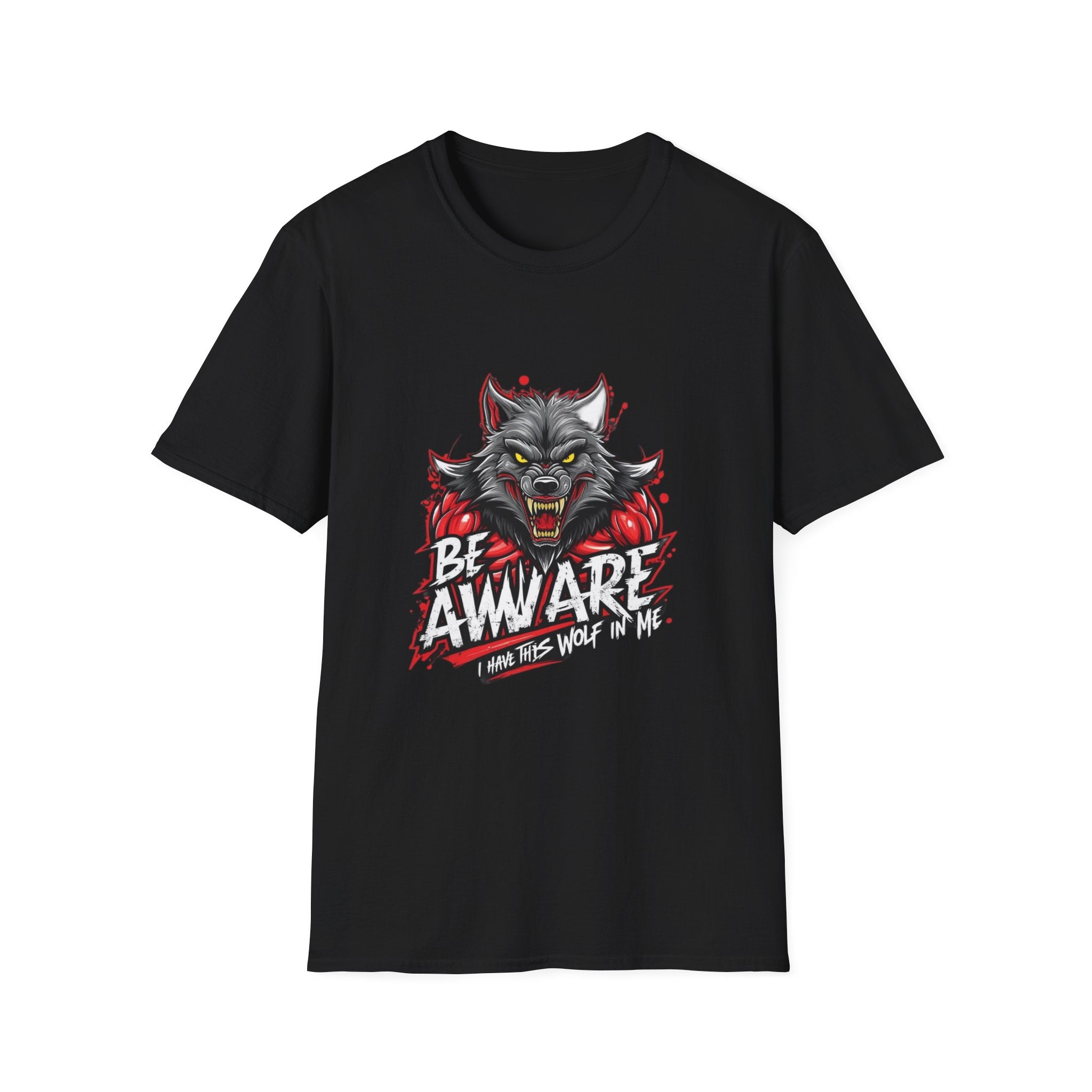 Be Aware Werewolf Graphic T-Shirt — Horror Wolf Design
