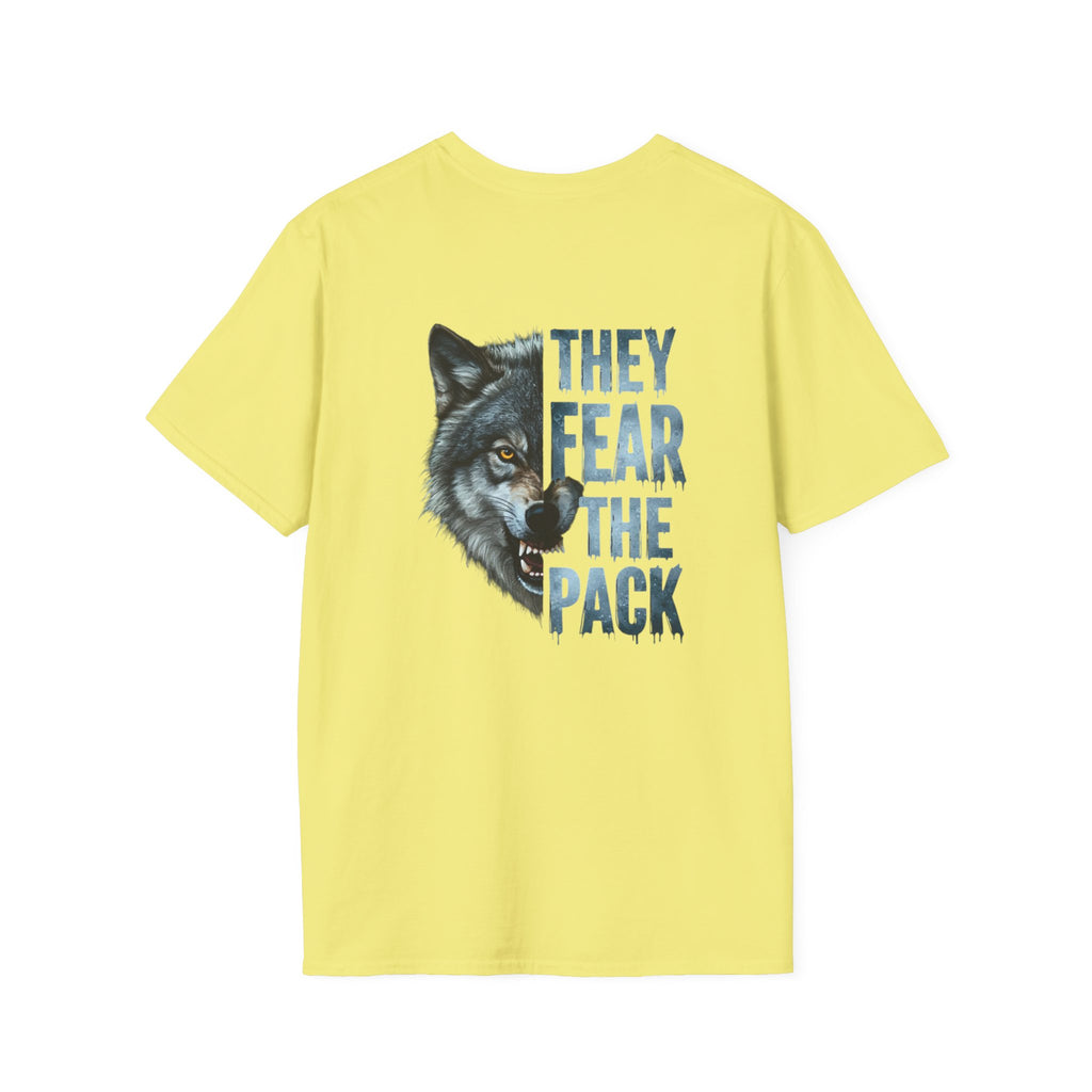 They Fear The Pack Wolf T-Shirt — Graphic Tribal Wolf Tee