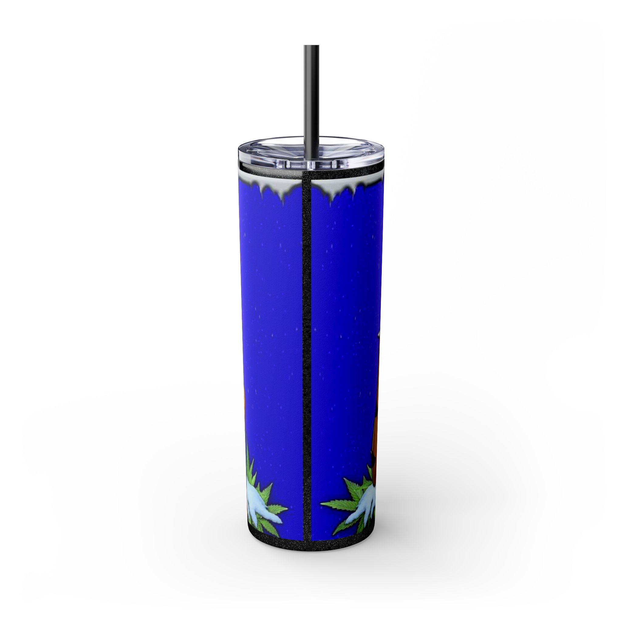 Frosted Buds 20oz Skinny Tumbler with Straw