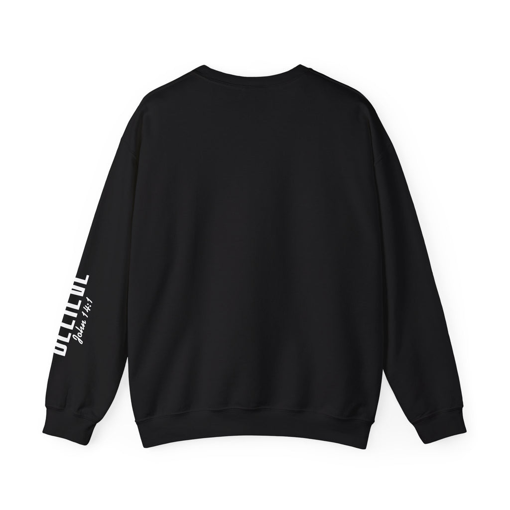 Wolf Pack “Believe John 14:1” Crewneck – Faith Streetwear Pullover