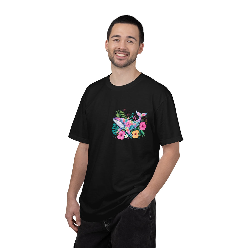 Miami Beach Club T‑Shirt — Retro Flamingo Tropical Floral Graphic Tee
