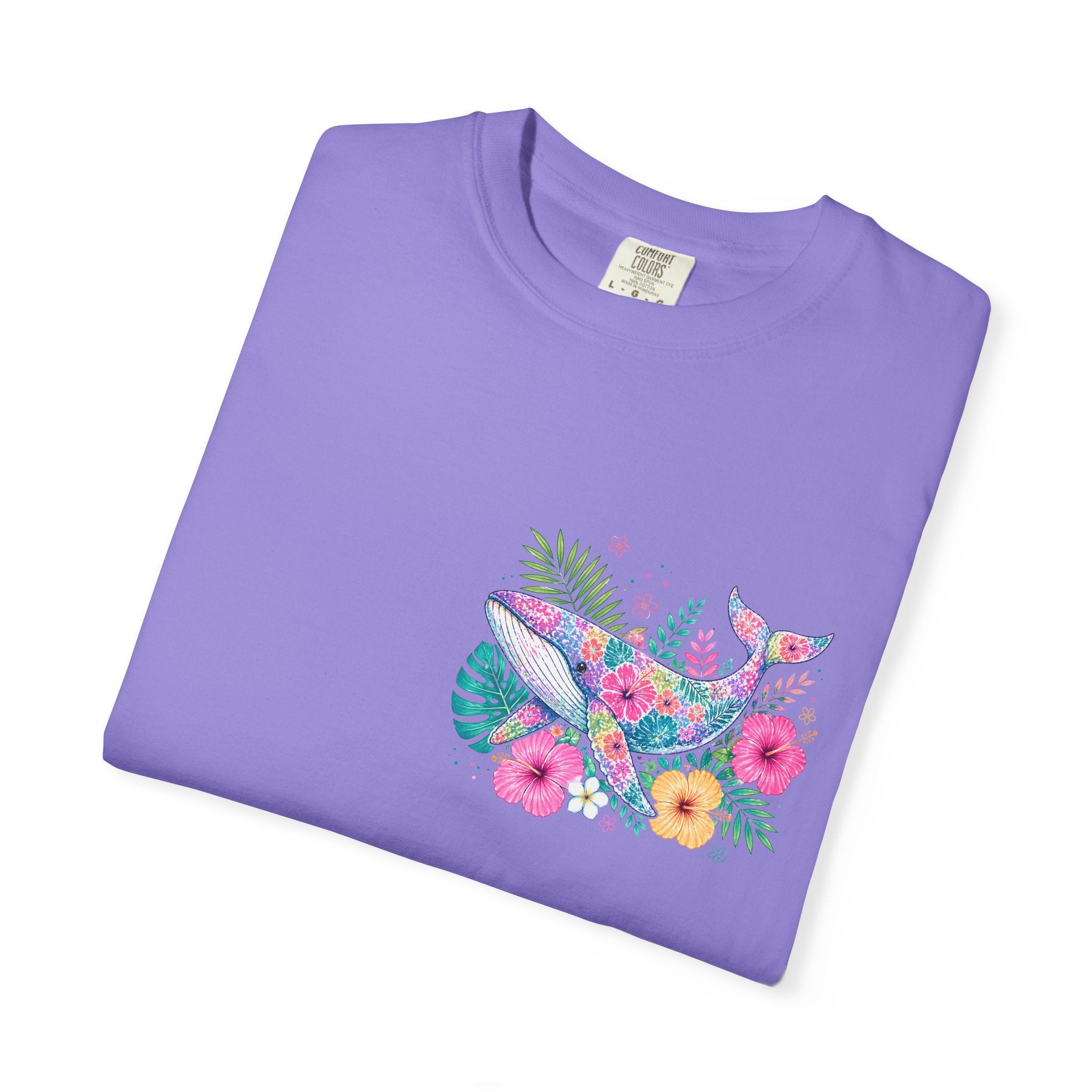 Miami Beach Club T‑Shirt — Retro Flamingo Tropical Floral Graphic Tee