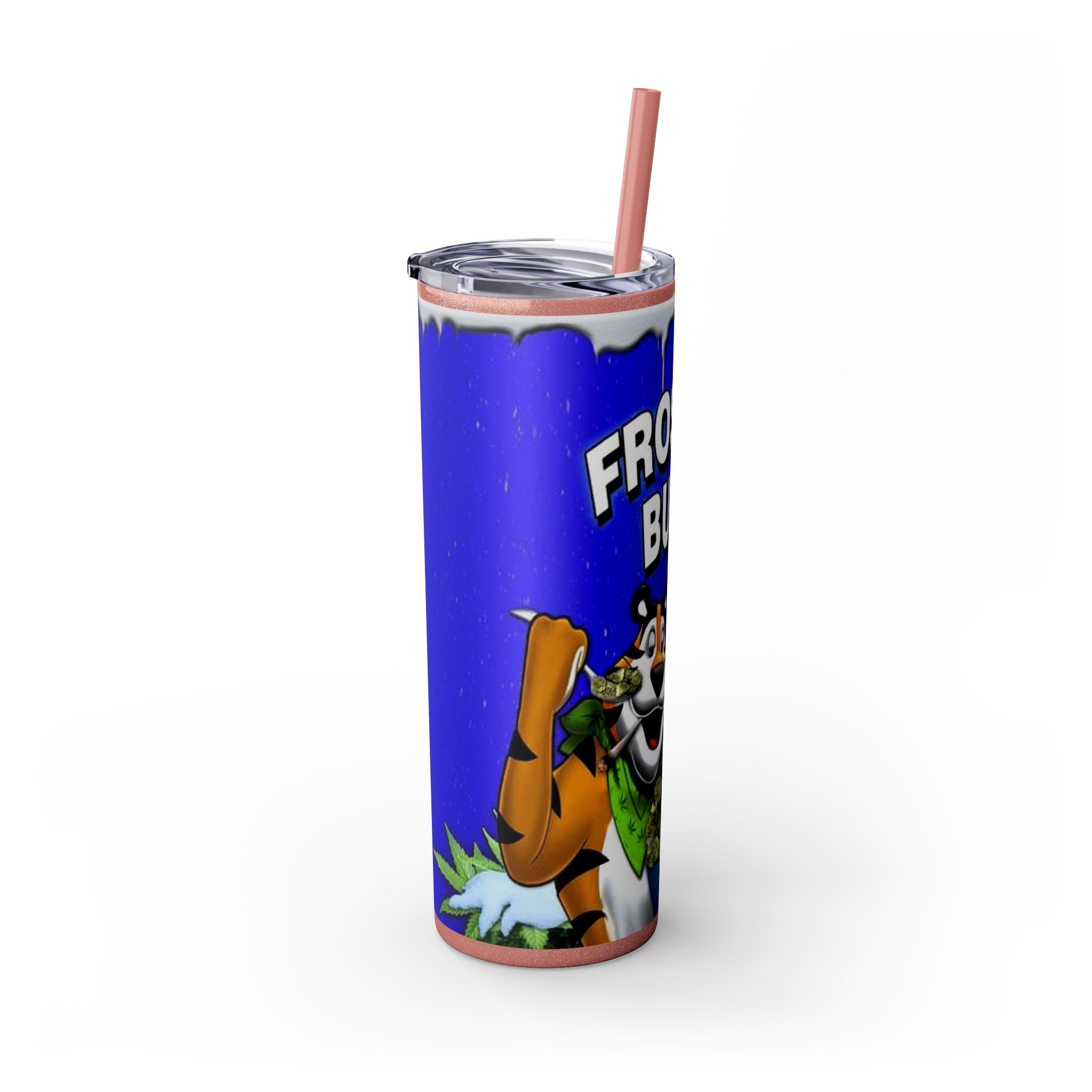 Frosted Buds 20oz Skinny Tumbler with Straw