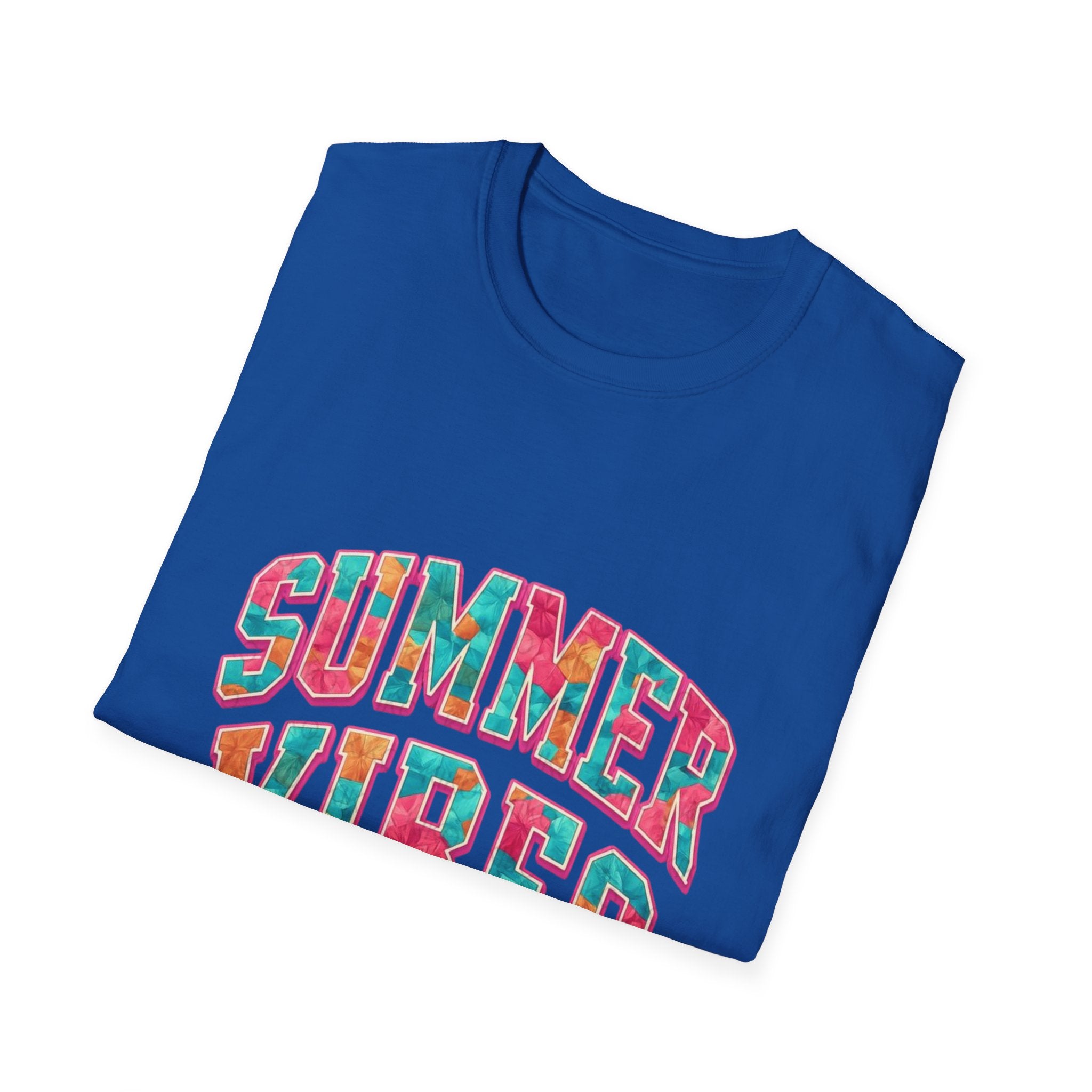 Summer Vibes T-Shirt — Colorful Tropical Beach Graphic Tee