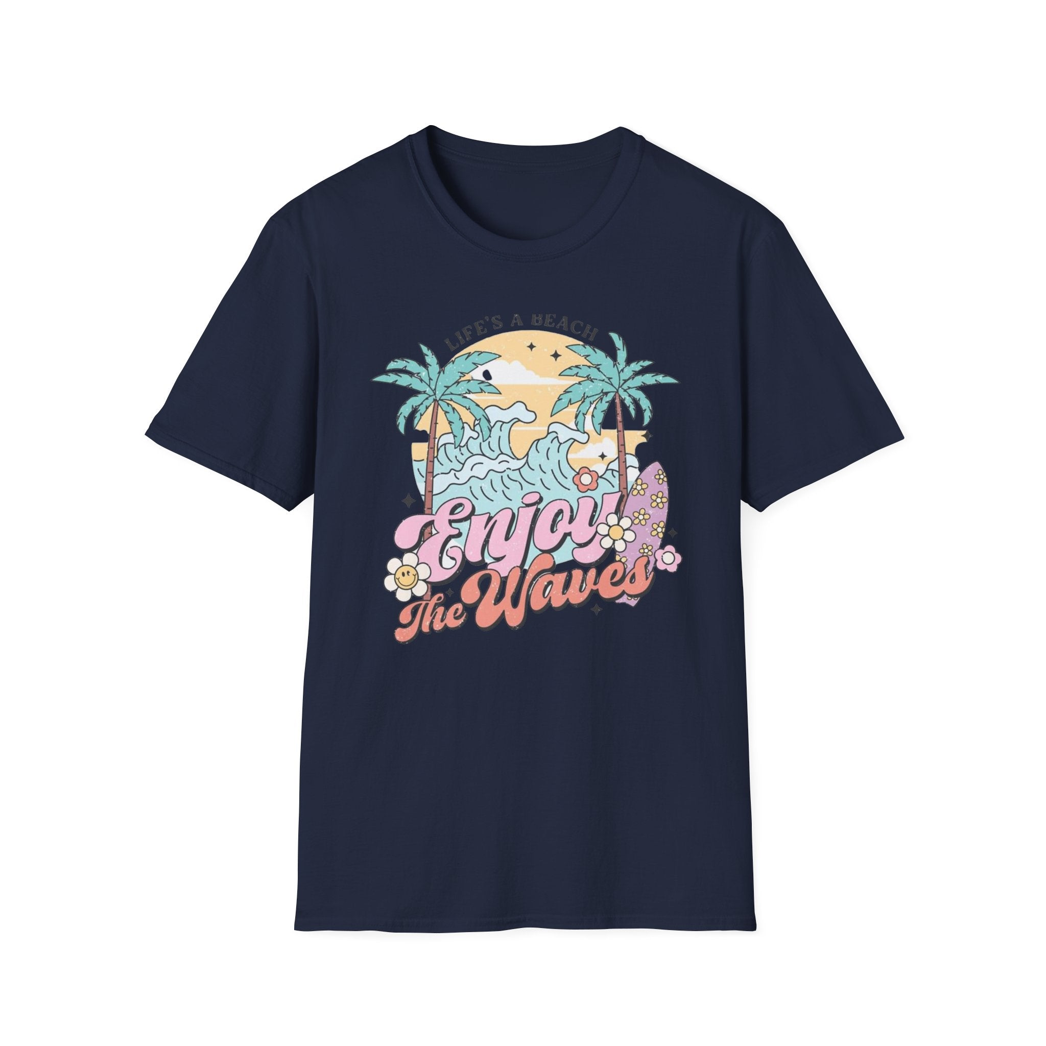 Enjoy the Waves T-Shirt — Summer Vibes Beach Graphic Tee