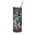 20oz Stainless Steel Tumbler — Chicano Tattoo Clown Design (Family First)