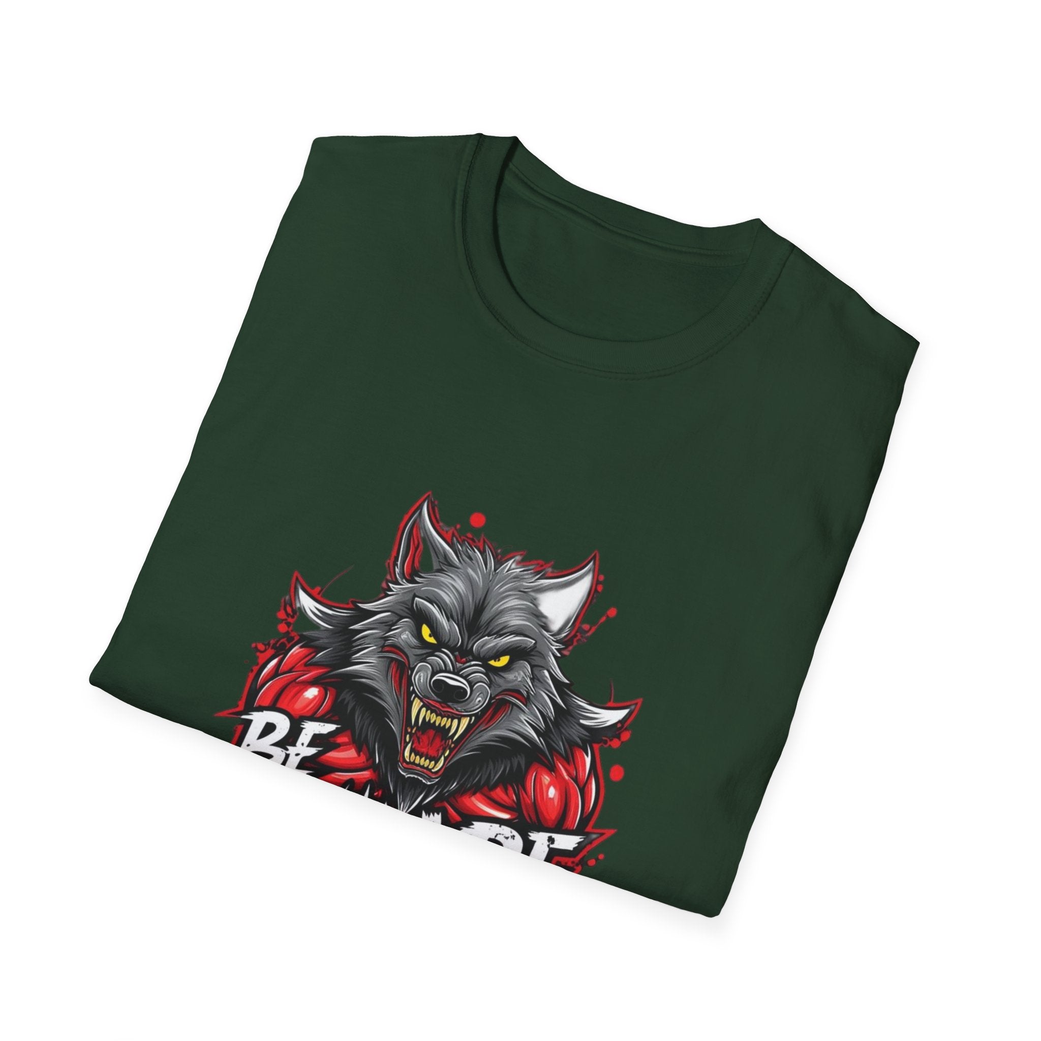 Be Aware Werewolf Graphic T-Shirt — Horror Wolf Design