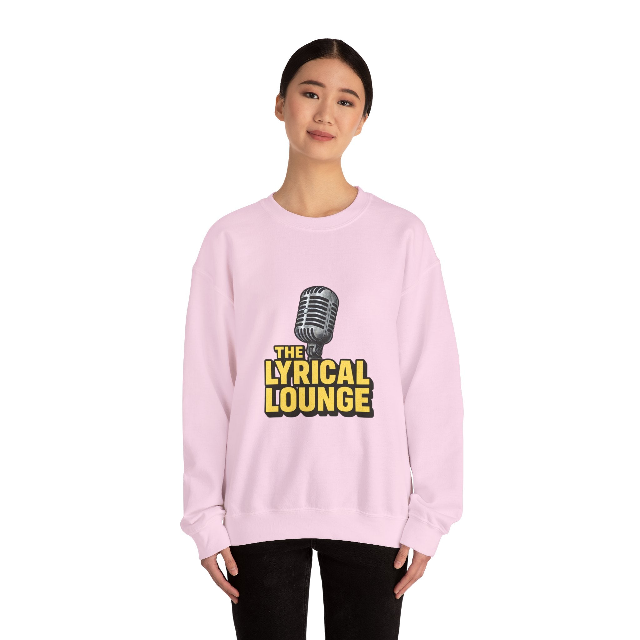 Lyrical Lounge Crewneck Sweatshirt — Cozy Music-Inspired Pullover