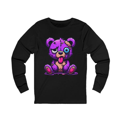 Bear Graphic Long Sleeve Tee — Cute Bear Shirt for Casual Wear