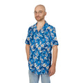 Blue Plumeria Hawaiian Shirt