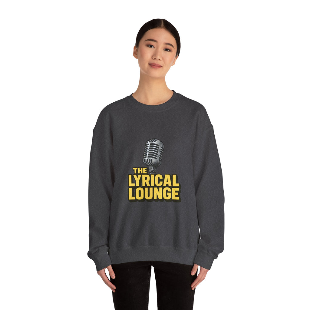 Lyrical Lounge Crewneck Sweatshirt — Cozy Music-Inspired Pullover