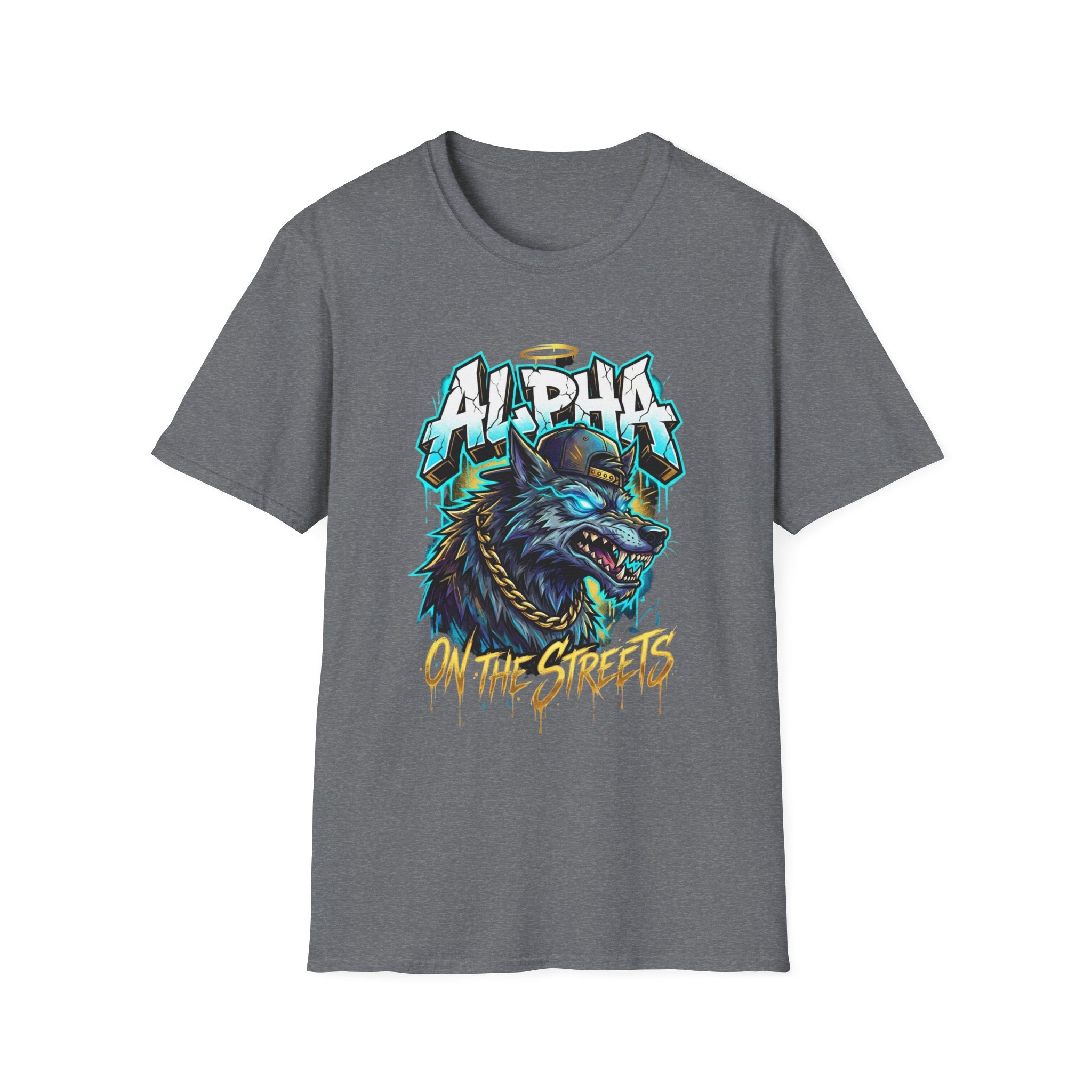 Alpha On The Streets Wolf Graphic T-Shirt — Urban Streetwear Tee
