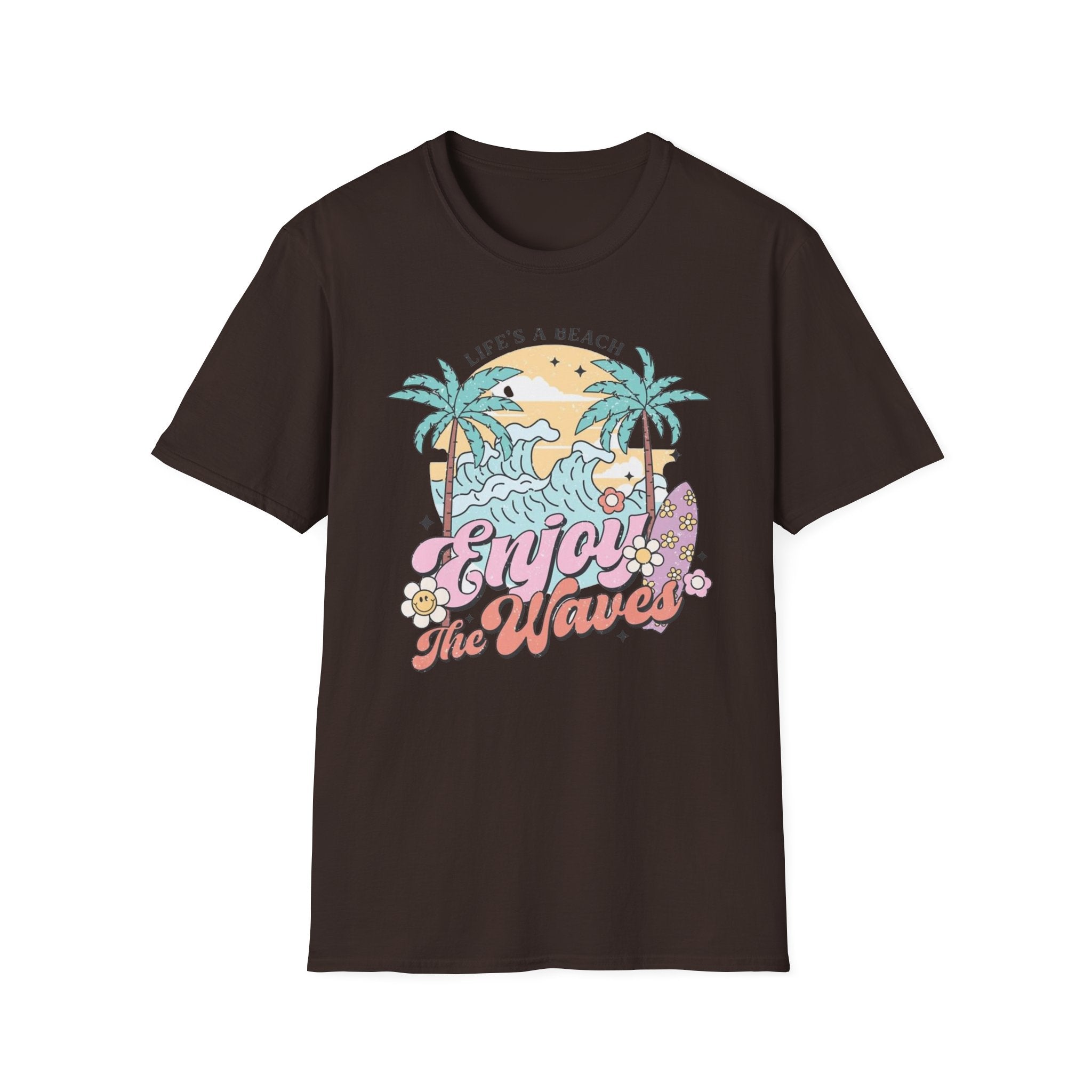 Enjoy the Waves T-Shirt — Summer Vibes Beach Graphic Tee