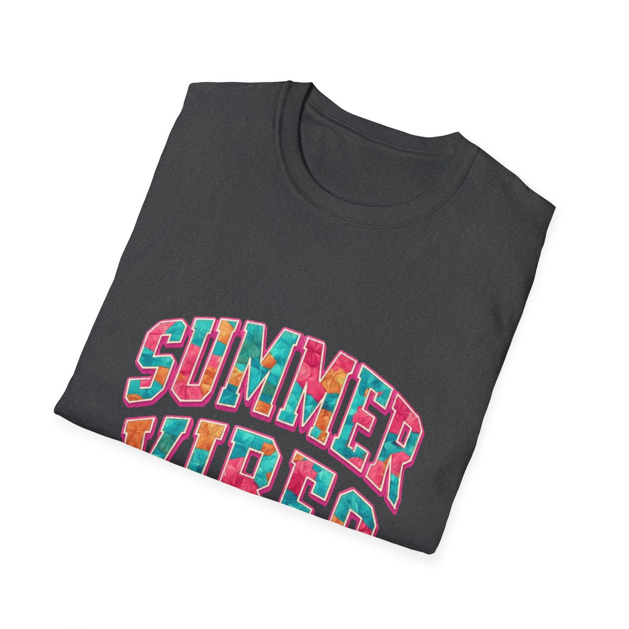 Summer Vibes T-Shirt — Colorful Tropical Beach Graphic Tee
