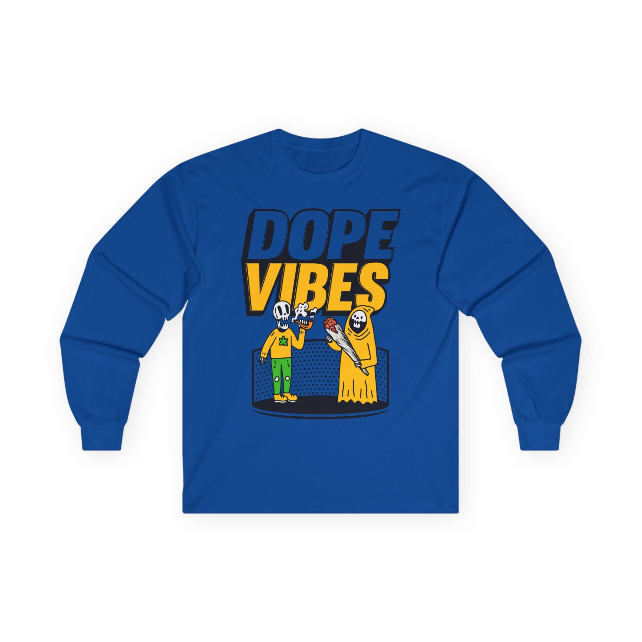 Dope Vibes Long Sleeve Tee — Retro Graphic ‘dope vibes’