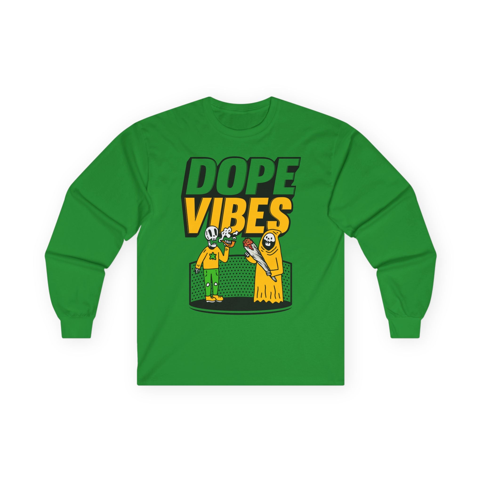 Dope Vibes Long Sleeve Tee — Retro Graphic ‘dope vibes’