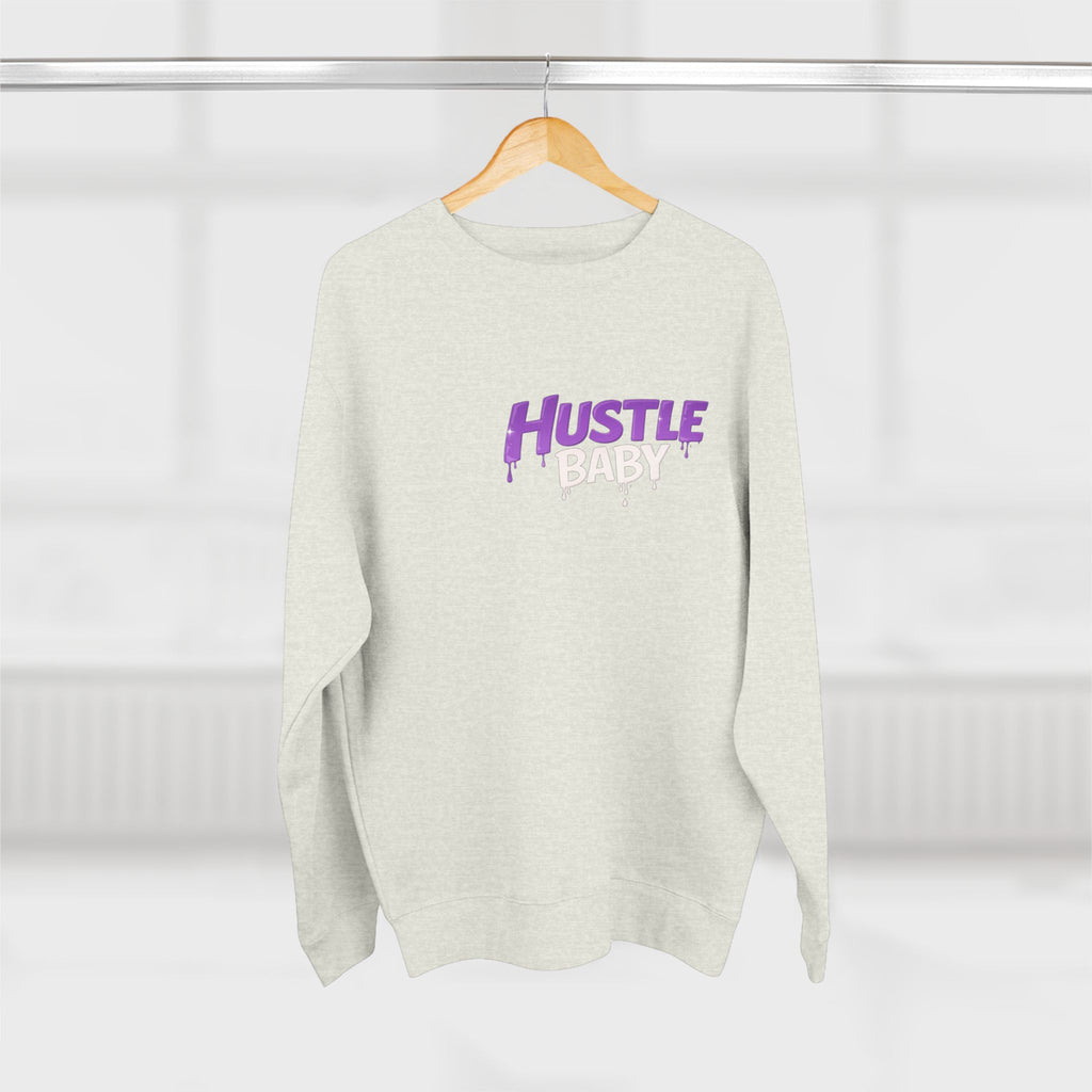 Hustle Baby Crewneck Sweatshirt – SWO Hustle Baby Front Logo & Back Graphic